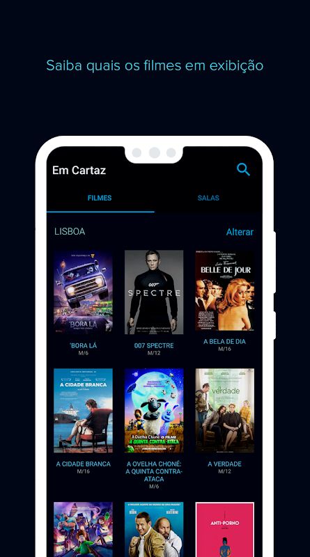Captura de tela do Cinema - Modo Clássico